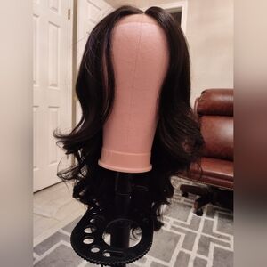 Sensationnel Butta HD Lace Human Blend Mermaid Wave 26" Glueless Wig Dark Brown
